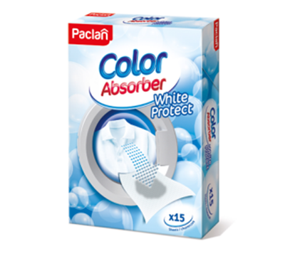 Obrázok Paclan Color Absorber White Protect utierky na udržovanie farby prádla 15ks