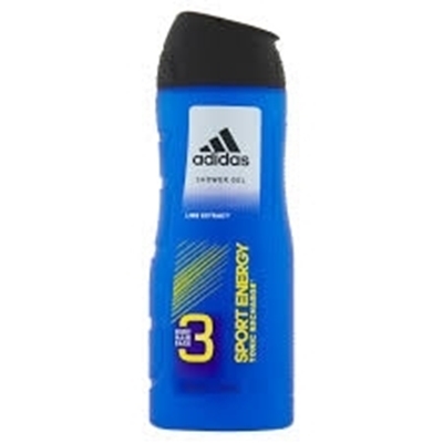 Obrázok Adidas Body Hair Face 3v1 Sport Energy Sprchový gel na telo, vlasy 400 ml