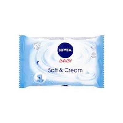 Obrázok Nivea Soft & Cream vlhčené utierky 63ks